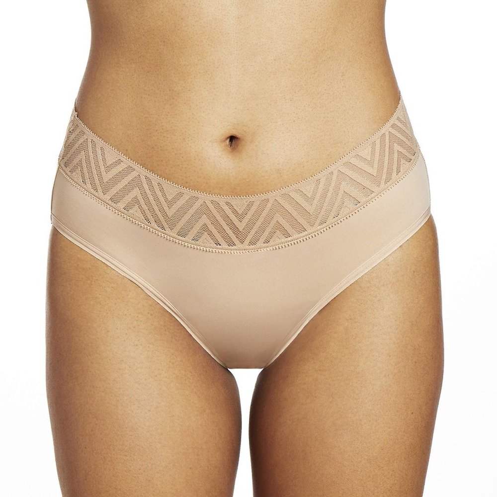 Thinx Hiphugger Period Protective Underwear, Beige, Moderate Absorbency